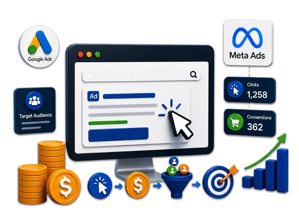 PPC Marketing Illustration